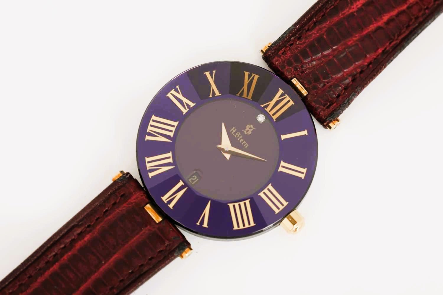 H. Stern Brillant Herren / unisex Quarz Armbanduhr OVP Keramik NP: Euro 2.600, - Sammler - Uhren