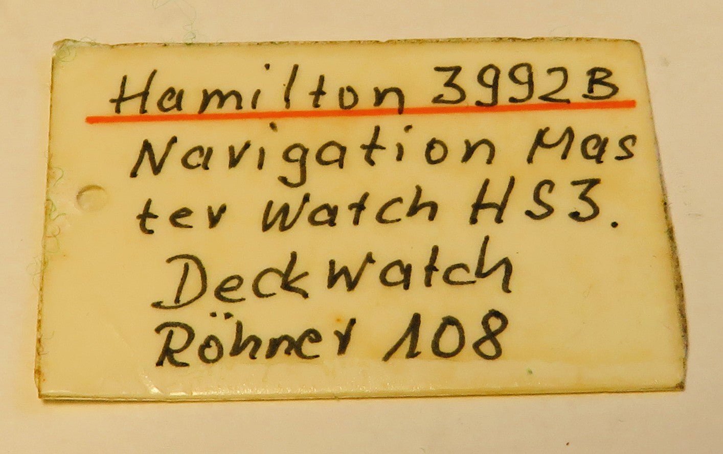 Hamilton Schiffs Marine Chronometer 3992 B Navigation Master Watch 1942 6 ADJ - Sammler - Uhren