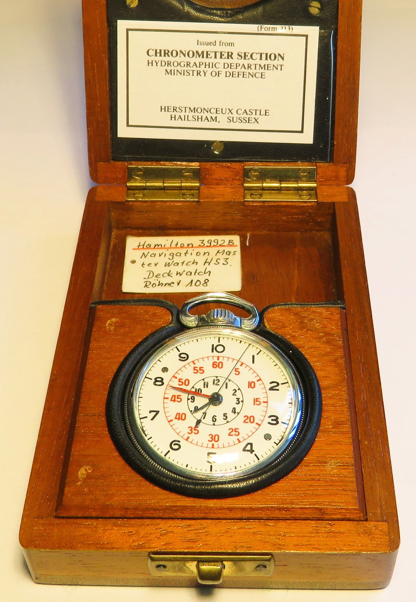 Hamilton Schiffs Marine Chronometer 3992 B Navigation Master Watch 1942 6 ADJ - Sammler - Uhren