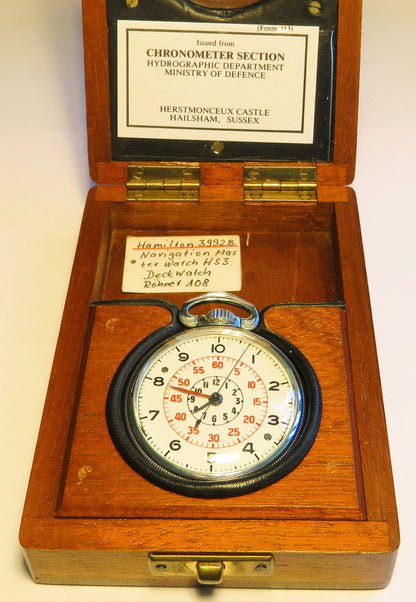 Hamilton Schiffs Marine Chronometer 3992 B Navigation Master Watch 1942 6 ADJ - Sammler - Uhren