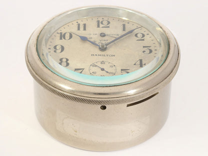 Hamilton Schiffs Marine Chronometer mit sagenhaftem Präzisionswerk in Holzbox - Sammler - Uhren