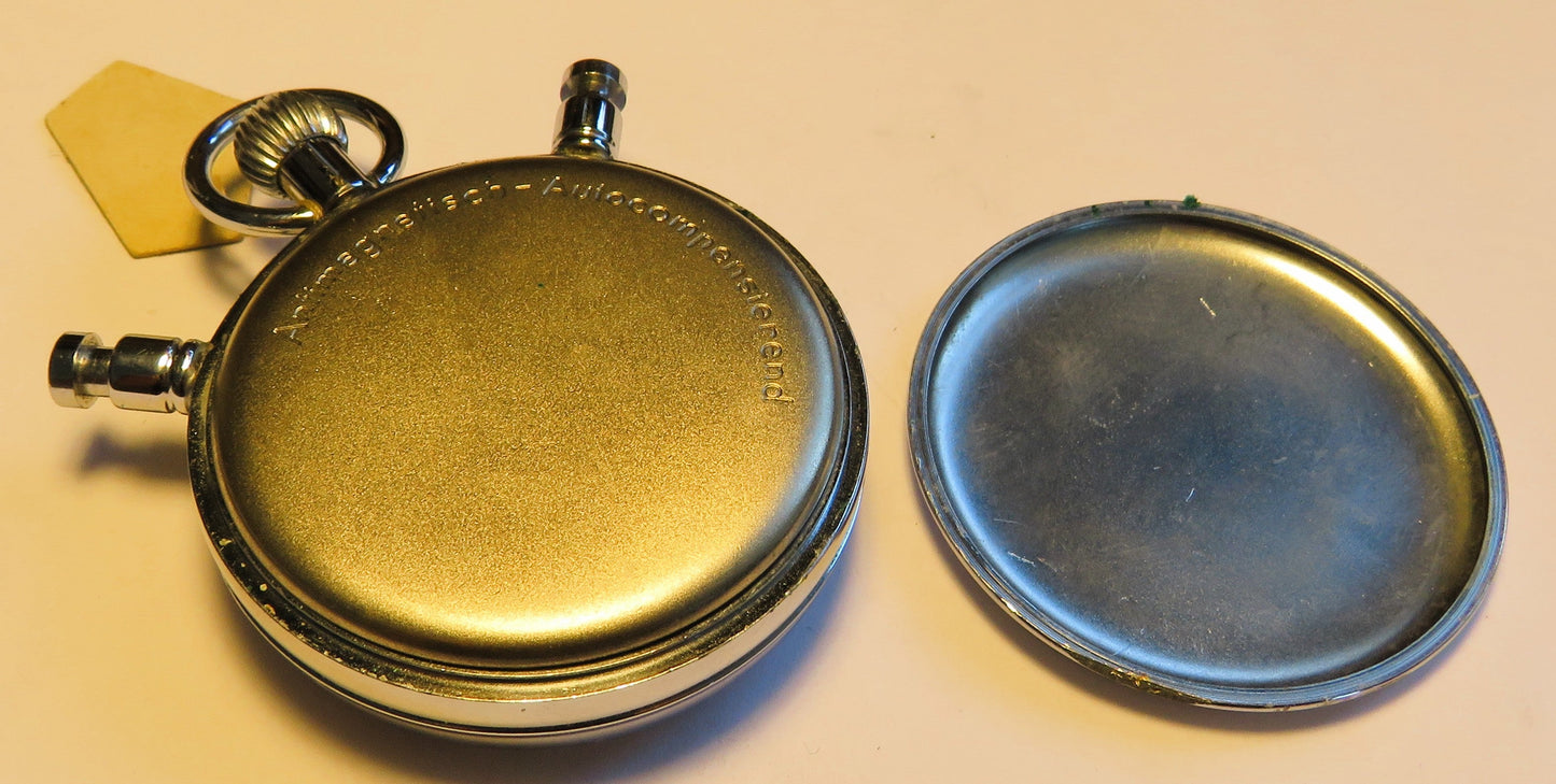 Hanhart NOS nagelneue Stoppuhr Rattrapante in OVP ca. 1960 mechanisch - Sammler - Uhren