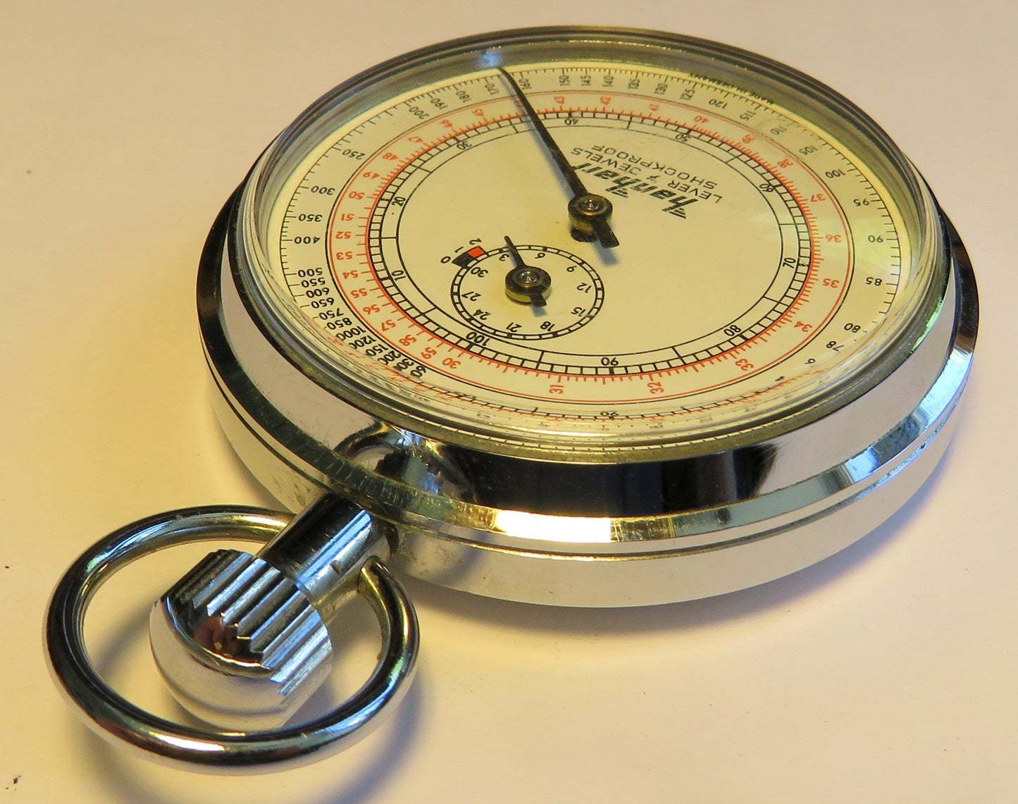 Hanhart Torpedo Laufzeit Artillerie Stoppuhr Bund ca. 1960 Fullset Box Papiere - Sammler - Uhren