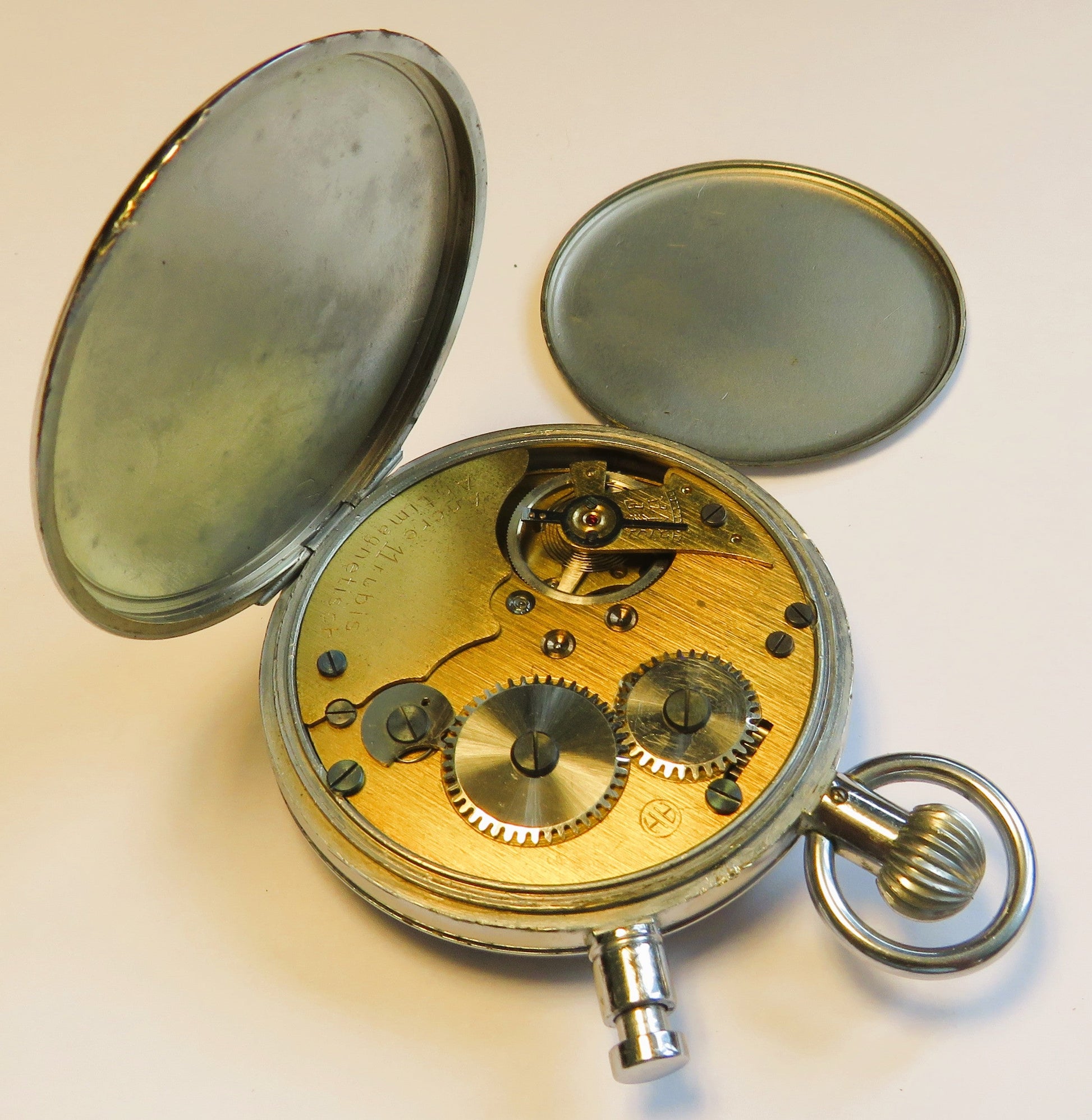 Hanhart Torpedo Laufzeit Artillerie Stoppuhr Kriegsmarine 2. Weltkrieg - Sammler - Uhren