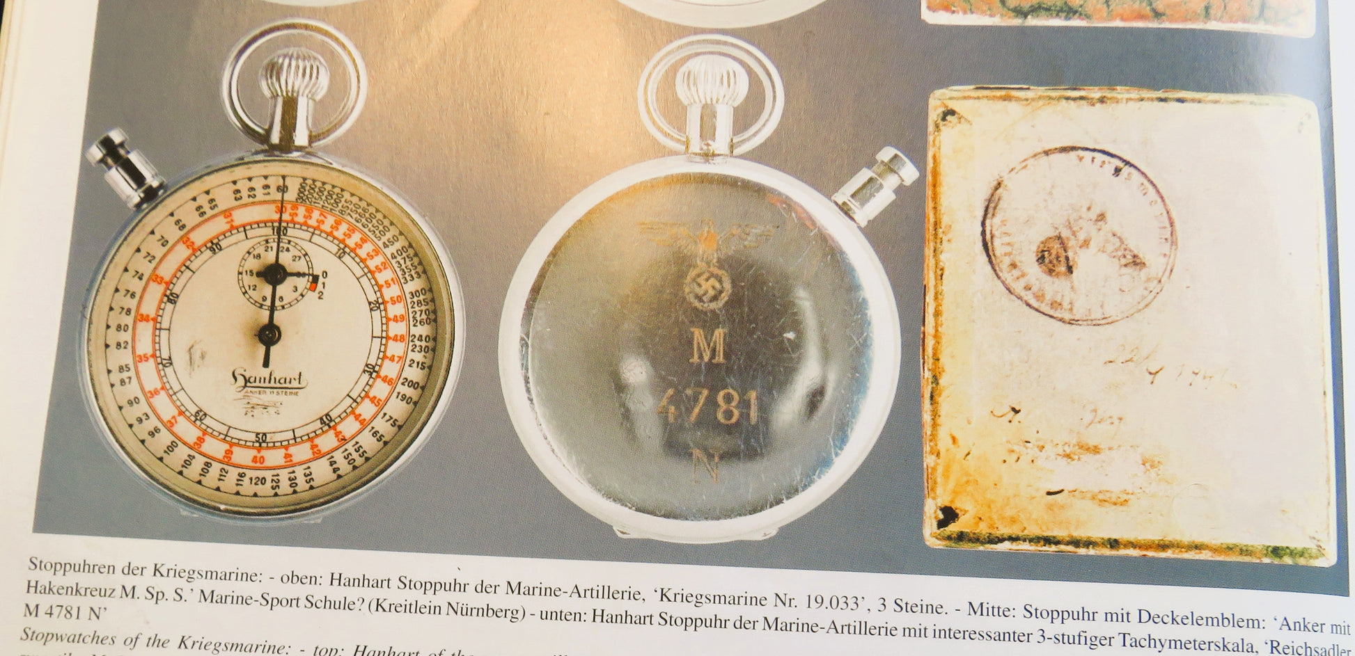 Hanhart Torpedo Laufzeit Artillerie Stoppuhr Kriegsmarine 2. Weltkrieg - Sammler - Uhren