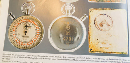 Hanhart Torpedo Laufzeit Artillerie Stoppuhr Kriegsmarine 2. Weltkrieg - Sammler - Uhren
