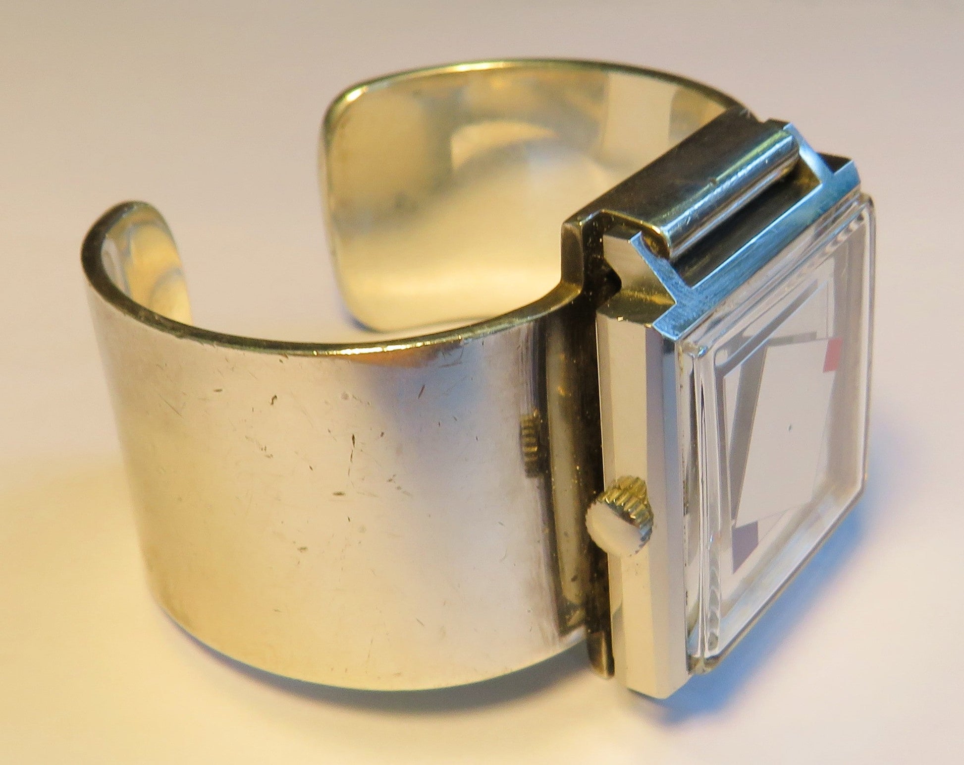 Heinz Te Laake Kinetic Art 925 Sterling Silber Design Armbanduhr handsigniert - Sammler-Uhren
