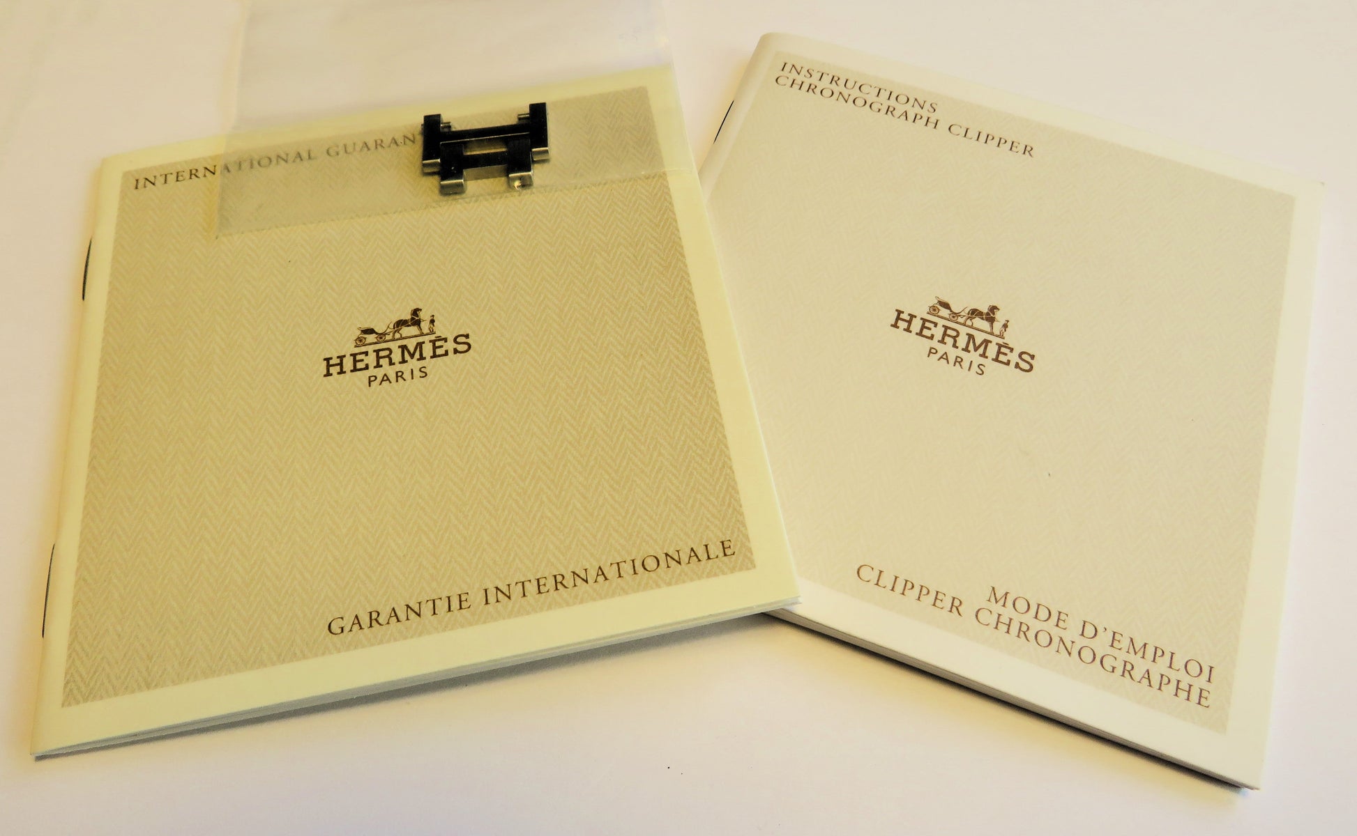 Hermes Clipper Wtach Herren Luxus Chronograph Quarz Originalverpackung Fullset - Sammler - Uhren