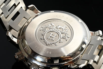 Hermes Clipper Wtach Herren Luxus Chronograph Quarz Originalverpackung Fullset - Sammler - Uhren