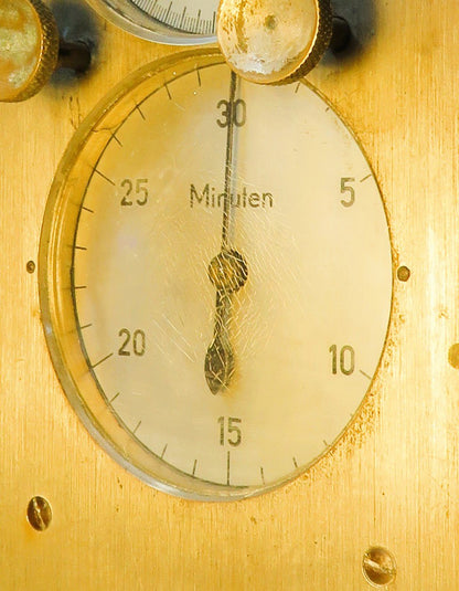 Hessischer Rundfunk TV ralte unbekannte mechanische Doppel Stoppuhr ca. 1957 - Sammler - Uhren