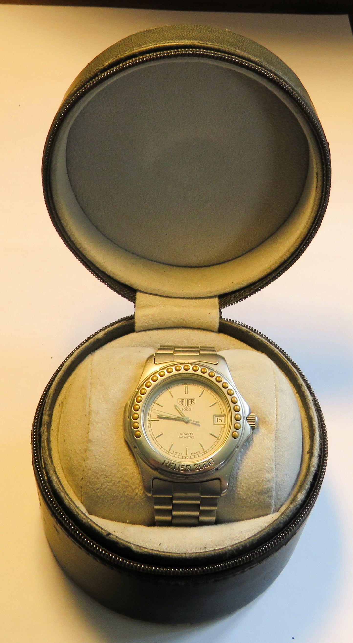 Heuer 2000 Professional 942.006 Herren Quarz Taucher Uhr Fullset mit Box 1970 - Sammler - Uhren