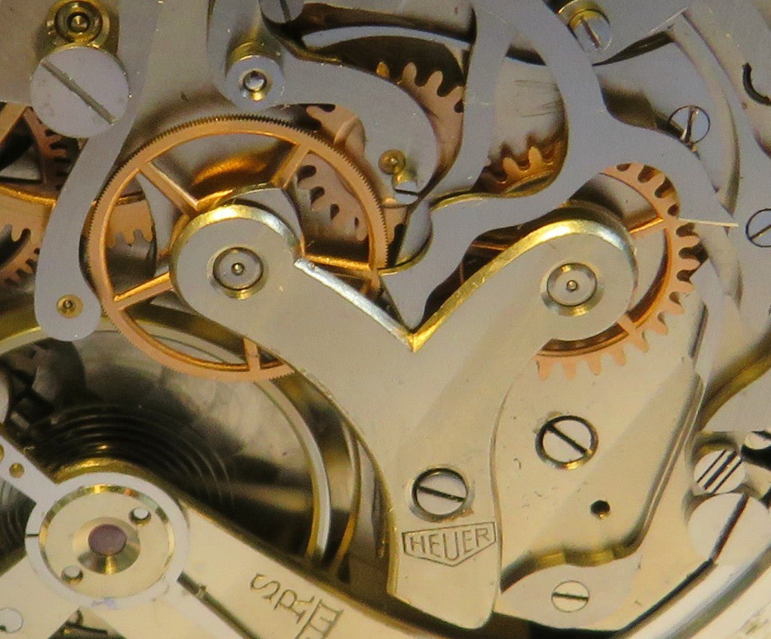 Heuer Biel Stoppuhr Schaltnocken Rattrapante ca. 1960 Chronograph Semikrograph - Sammler-Uhren