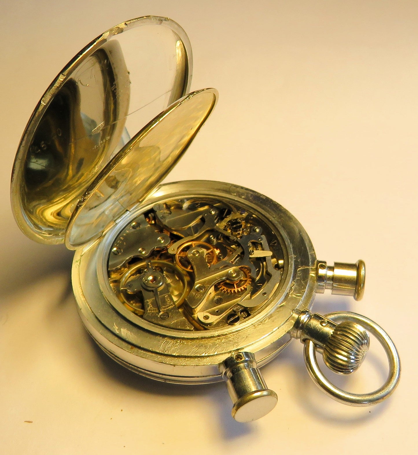 Heuer Biel Stoppuhr Schaltnocken Rattrapante ca. 1960 Chronograph Semikrograph - Sammler-Uhren