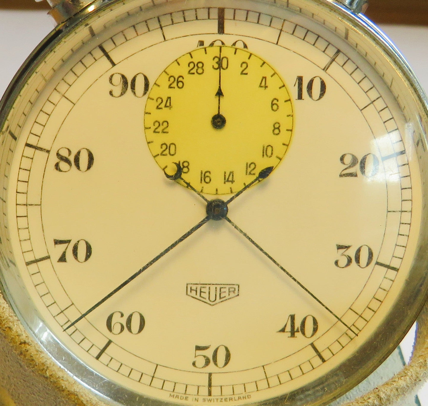 Heuer Biel Stoppuhr Schaltnocken Rattrapante ca. 1960 Chronograph Semikrograph - Sammler-Uhren