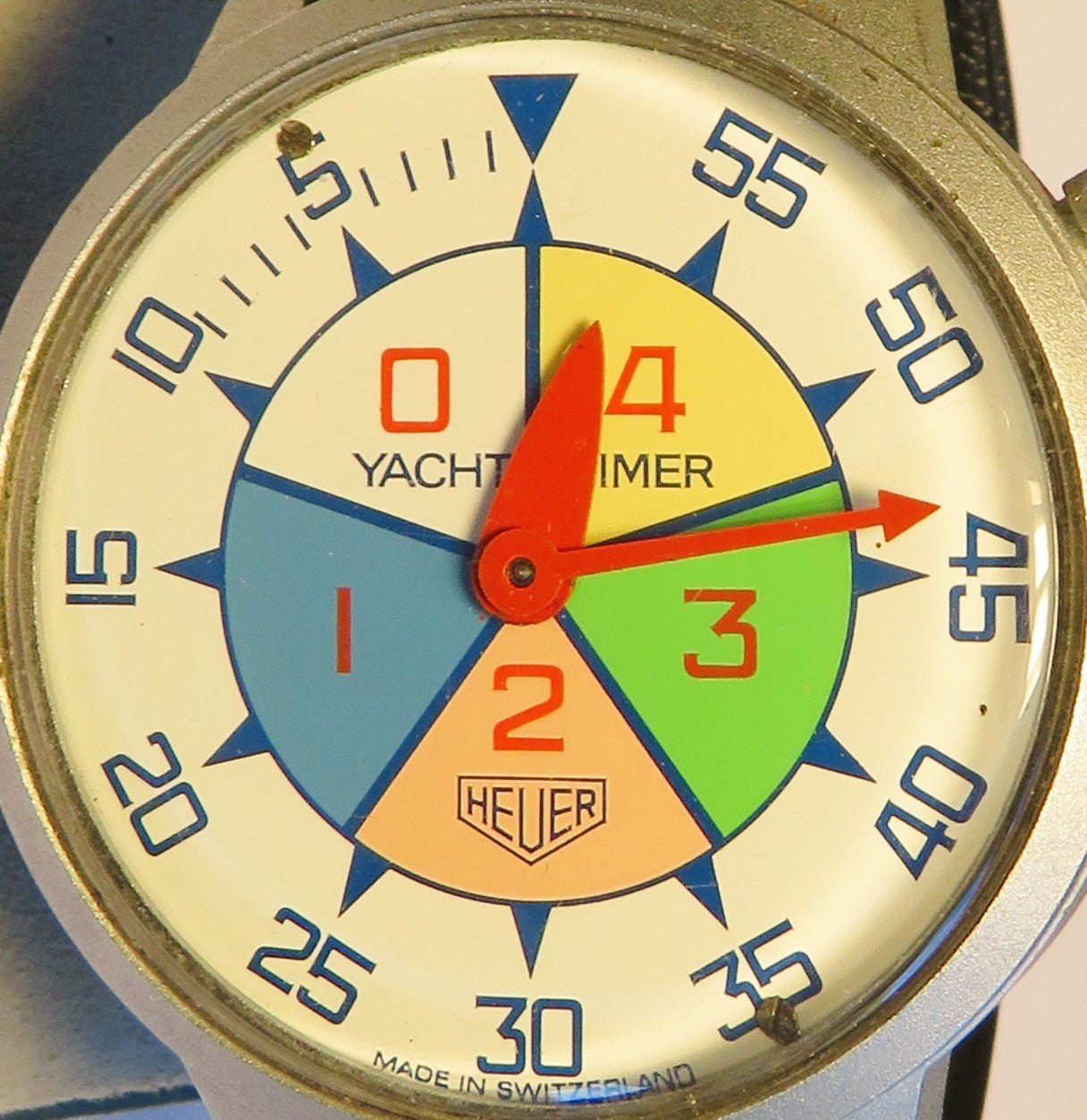 Heuer Leonidas Yacht Timer Regatta Kaliber 7711 Chronograph Armbanduhr 70er - Sammler - Uhren