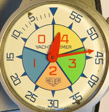 Heuer Leonidas Yacht Timer Regatta Kaliber 7711 Chronograph Armbanduhr 70er - Sammler - Uhren