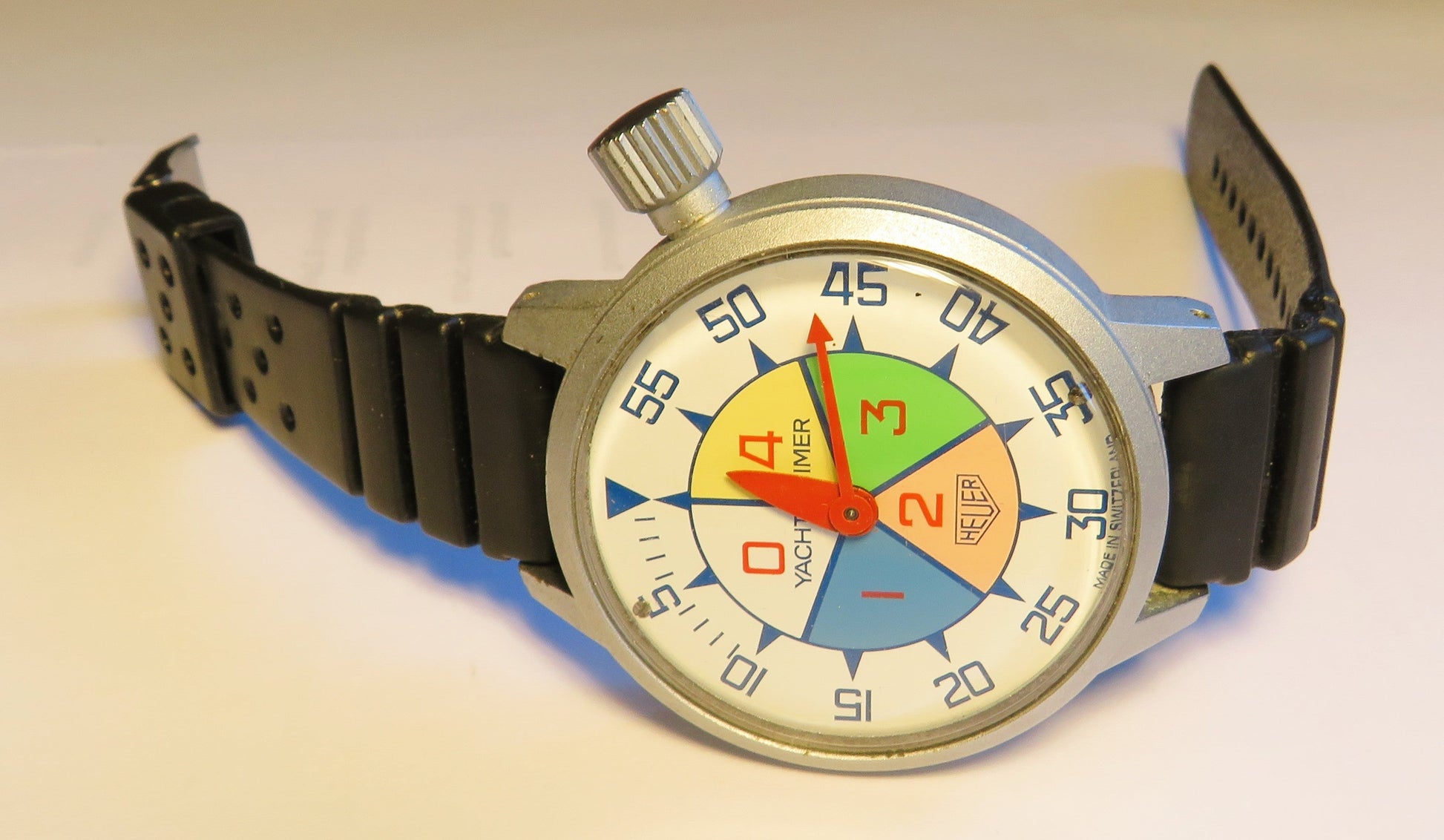 Heuer Leonidas Yacht Timer Regatta Kaliber 7711 Chronograph Armbanduhr 70er - Sammler - Uhren