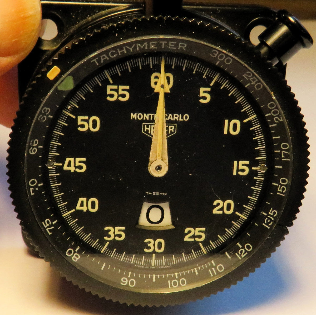 Heuer Monte Carlo 60-300 Rallye Stoppuhr Fullset Ovp Bedienungsanleitung - Sammler-Uhren