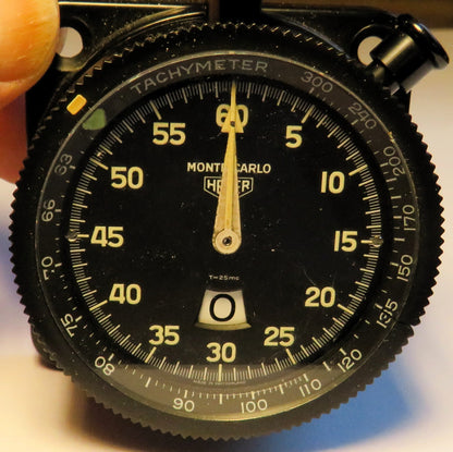 Heuer Monte Carlo 60-300 Rallye Stoppuhr Fullset Ovp Bedienungsanleitung - Sammler-Uhren