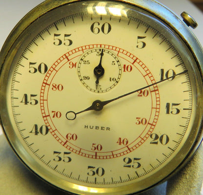 Huber München seltene Stoppuhr RLM Reichs Luftwaffe WK 2 Knirim S. 256 - Sammler - Uhren