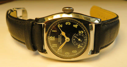 Huber Nautica frühe Militäruhr des 2. Weltkrieges - Kriegsmarine WW2 - Sammler - Uhren