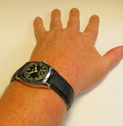 Huber Nautica frühe Militäruhr des 2. Weltkrieges - Kriegsmarine WW2 - Sammler - Uhren