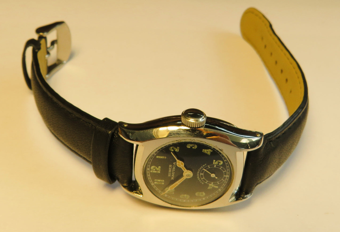 Huber Nautica frühe Militäruhr des 2. Weltkrieges - Kriegsmarine WW2 - Sammler - Uhren