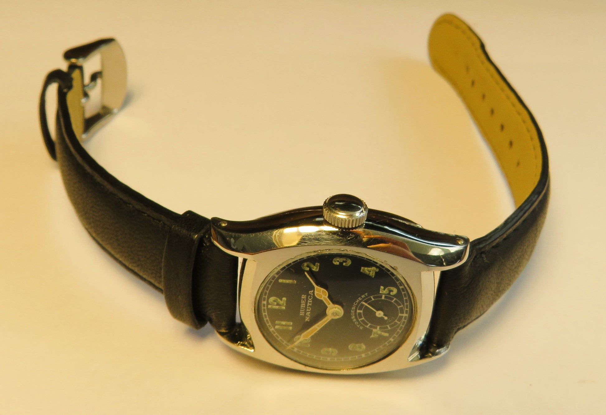 Huber Nautica frühe Militäruhr des 2. Weltkrieges - Kriegsmarine WW2 - Sammler - Uhren