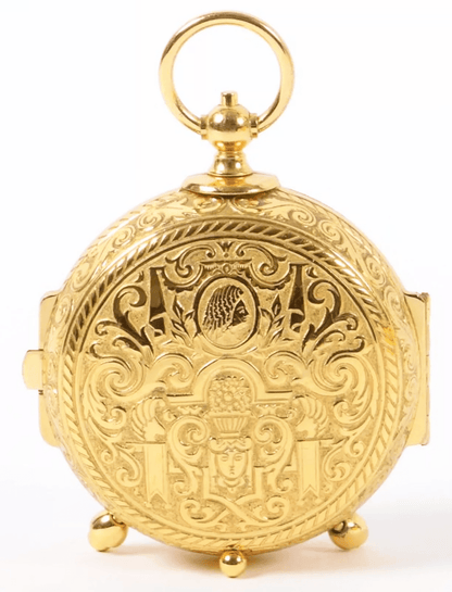 Imhof Trianon mechanischer Tischwecker Messing ca. 1960 - Sammler - Uhren