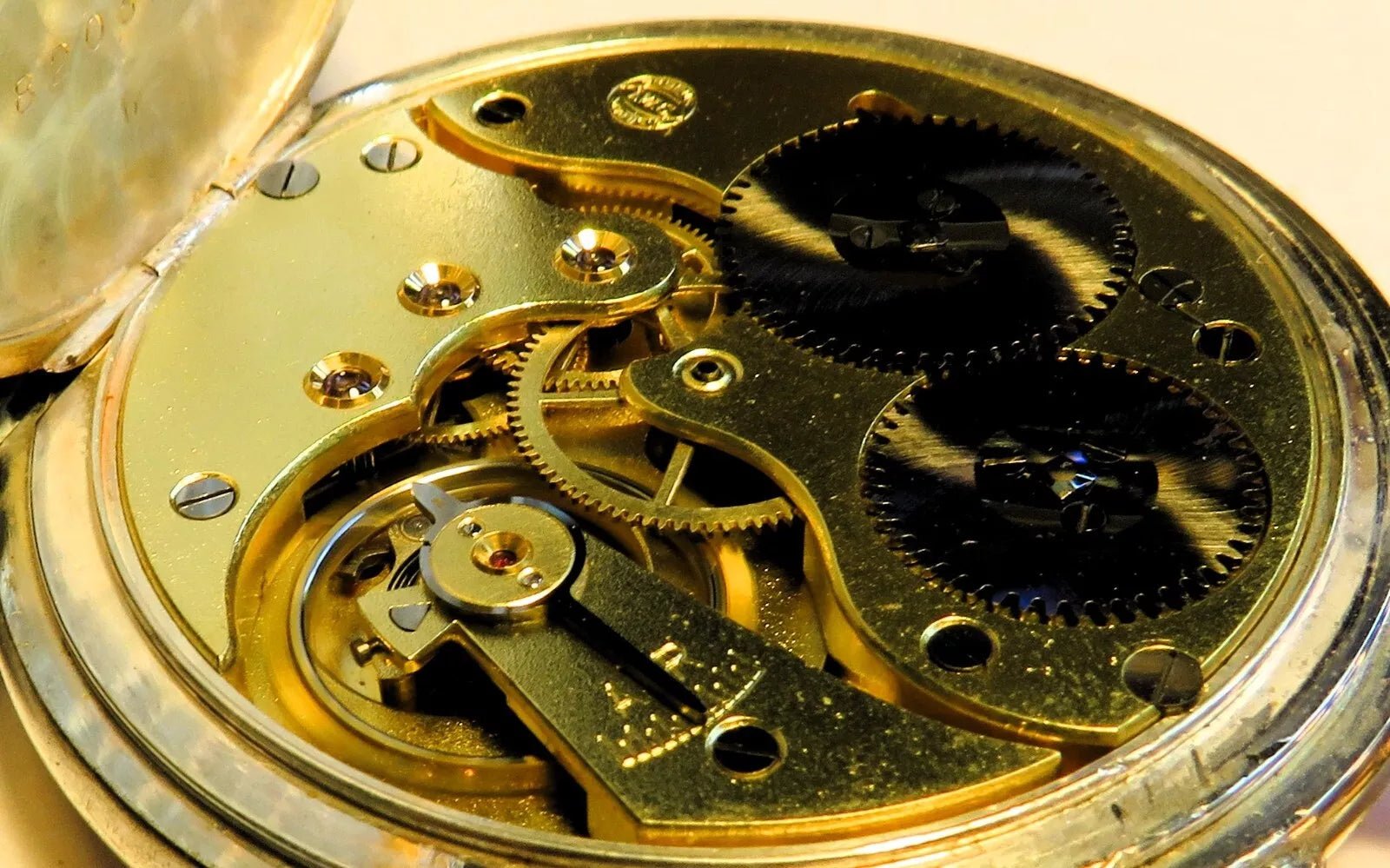 International Watch IWC Schaffhausen 0,800 Silber Taschenuhr HTU ca. 1910 - Sammler - Uhren