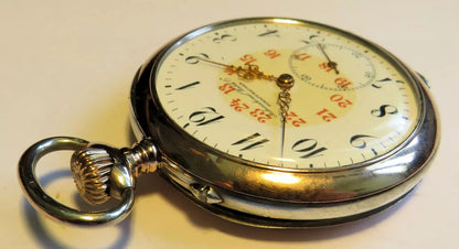 International Watch IWC Schaffhausen 0,800 Silber Taschenuhr HTU ca. 1910 - Sammler - Uhren