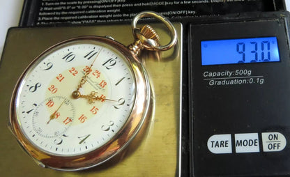 International Watch IWC Schaffhausen 0,800 Silber Taschenuhr HTU ca. 1910 - Sammler - Uhren
