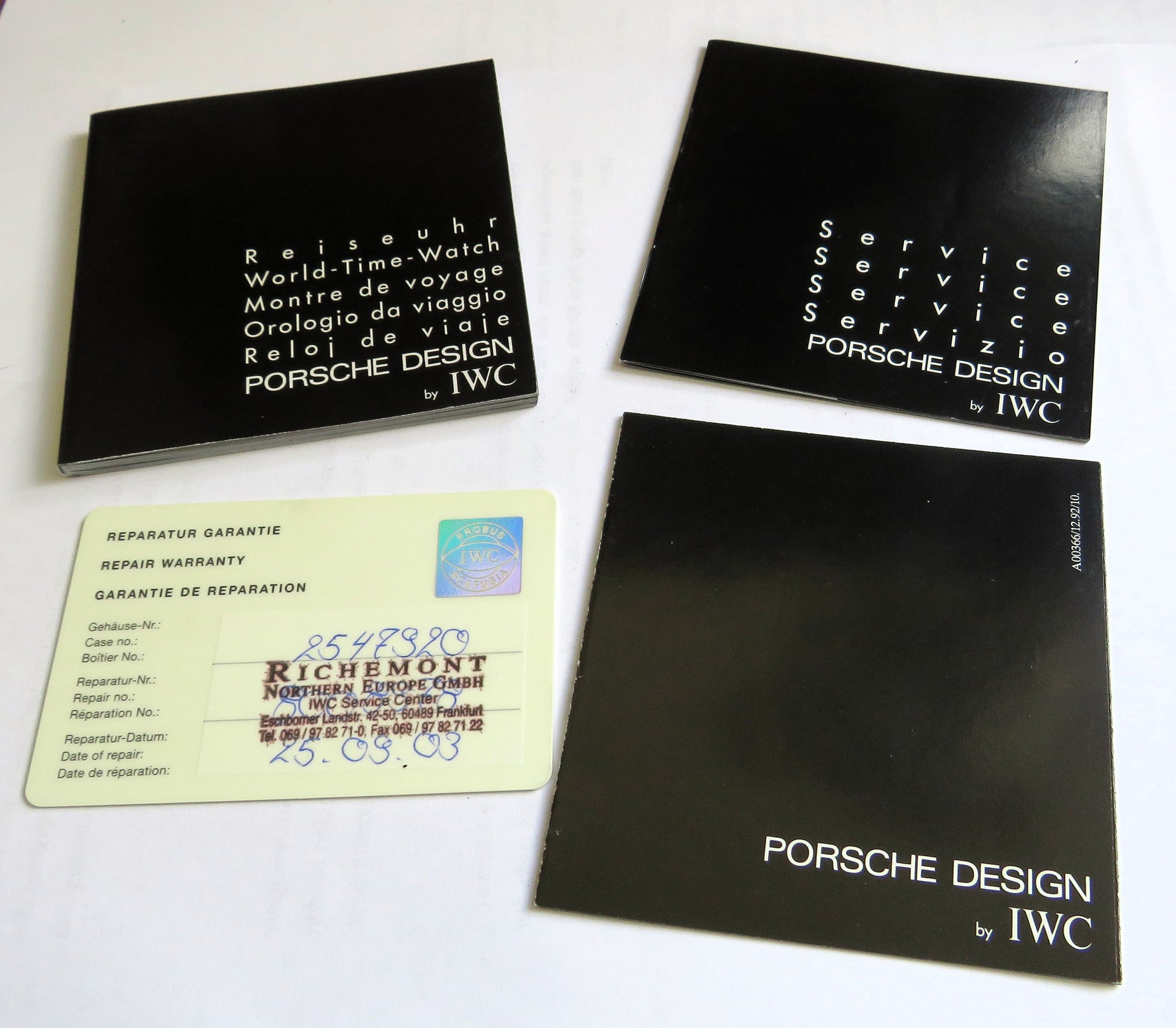 IWC Porsche Design Ref 3821 Titan World Time Quarz Herren AU Fullset Papiere - Sammler - Uhren