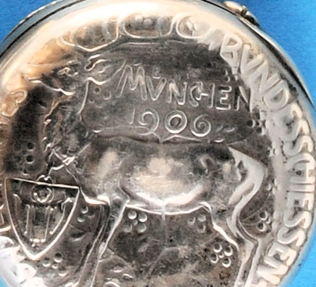 IWC Schaffhausen seltenste Schützenuhr Silber München 1906 Bundesschiessen - Sammler - Uhren
