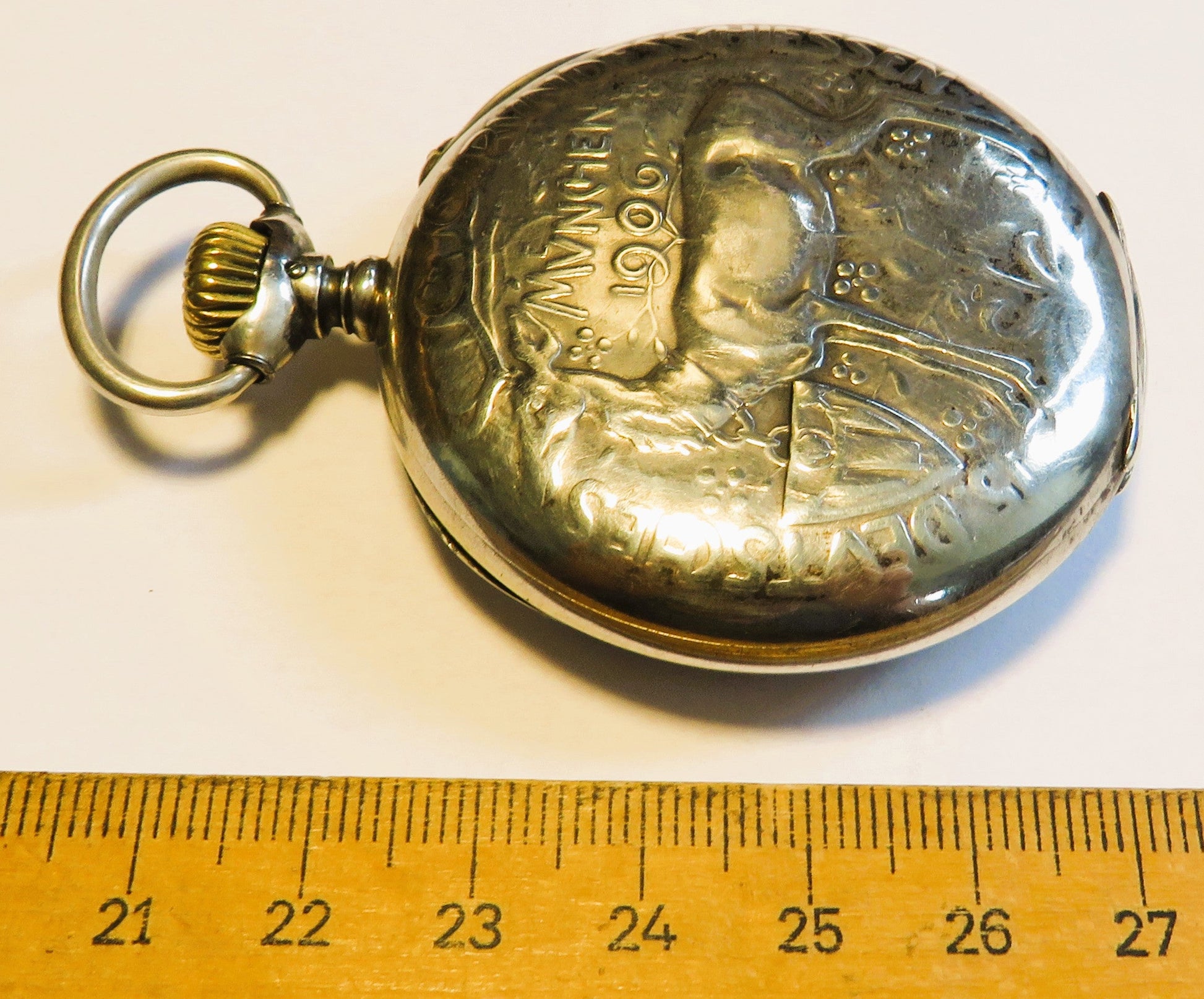 IWC Schaffhausen seltenste Schützenuhr Silber München 1906 Bundesschiessen - Sammler - Uhren