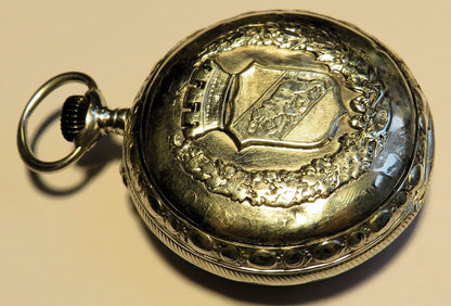 IWC vermutl. seltenste Schützenuhr 0,800 Silber 1897 Kantonal Schützenfest Bern - Sammler - Uhren