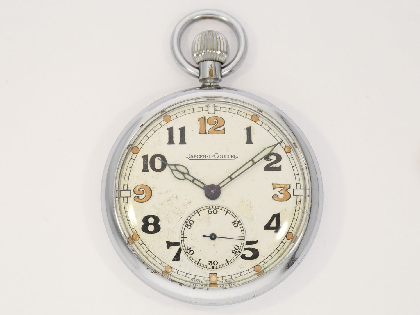 Jaeger LeCoultre Britische G. S. T. P. Militär Taschenuhr Dienstuhr 2. Weltkrieg - Sammler - Uhren