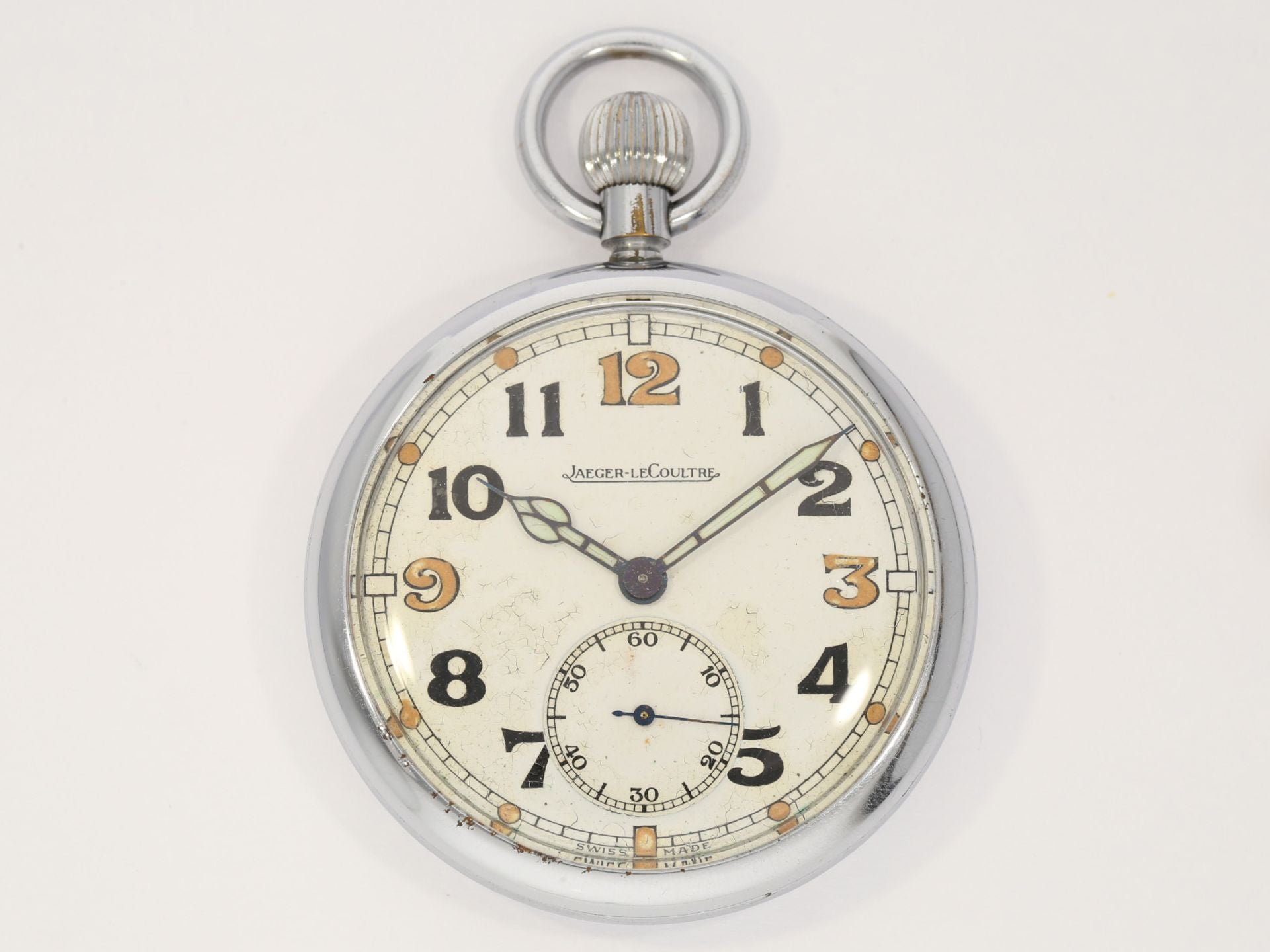 Jaeger LeCoultre Britische G. S. T. P. Militär Taschenuhr Dienstuhr 2. Weltkrieg - Sammler - Uhren