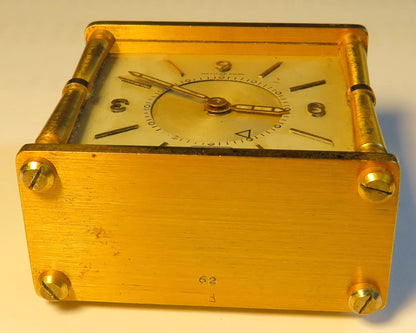 Jaeger LeCoultre Memovox Tischuhr Reisewecker 49mm x 51mm ca. 1950 - Sammler - Uhren