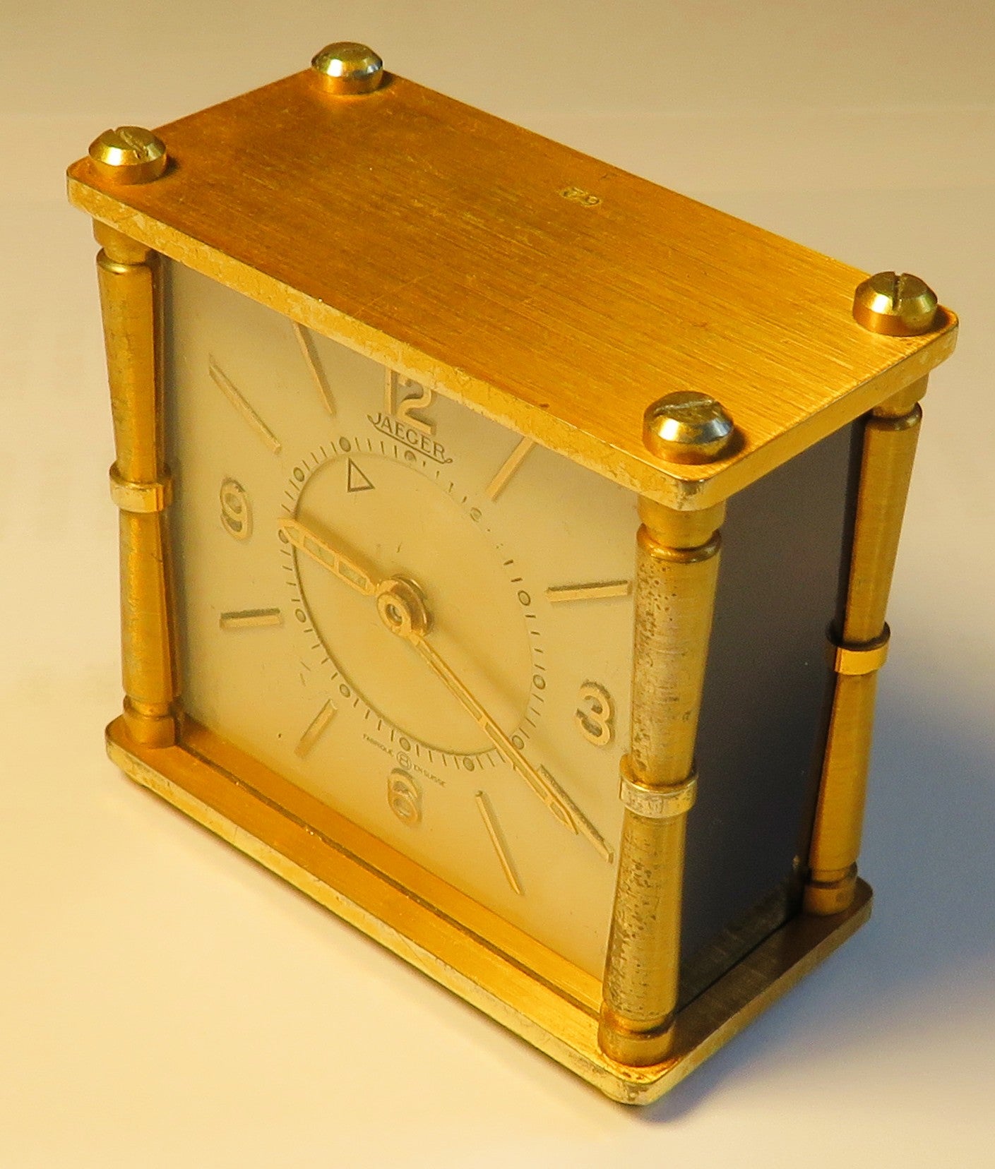 Jaeger LeCoultre Memovox Tischuhr Reisewecker 49mm x 51mm ca. 1950 - Sammler - Uhren