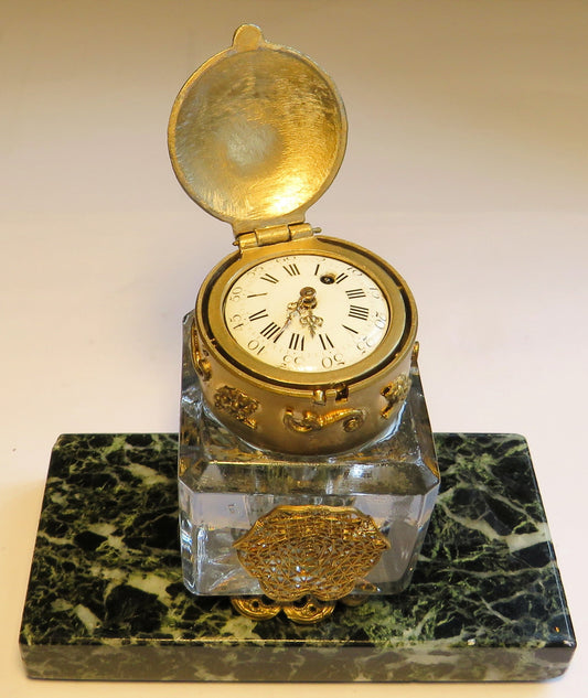 Jean Antoine Lépine musealer Rokoko Parfum Flakon mit Spindel Uhr ca. 1760 - Sammler - Uhren