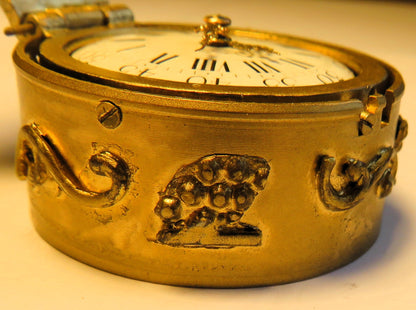 Jean Antoine Lépine musealer Rokoko Parfum Flakon mit Spindel Uhr ca. 1760 - Sammler - Uhren