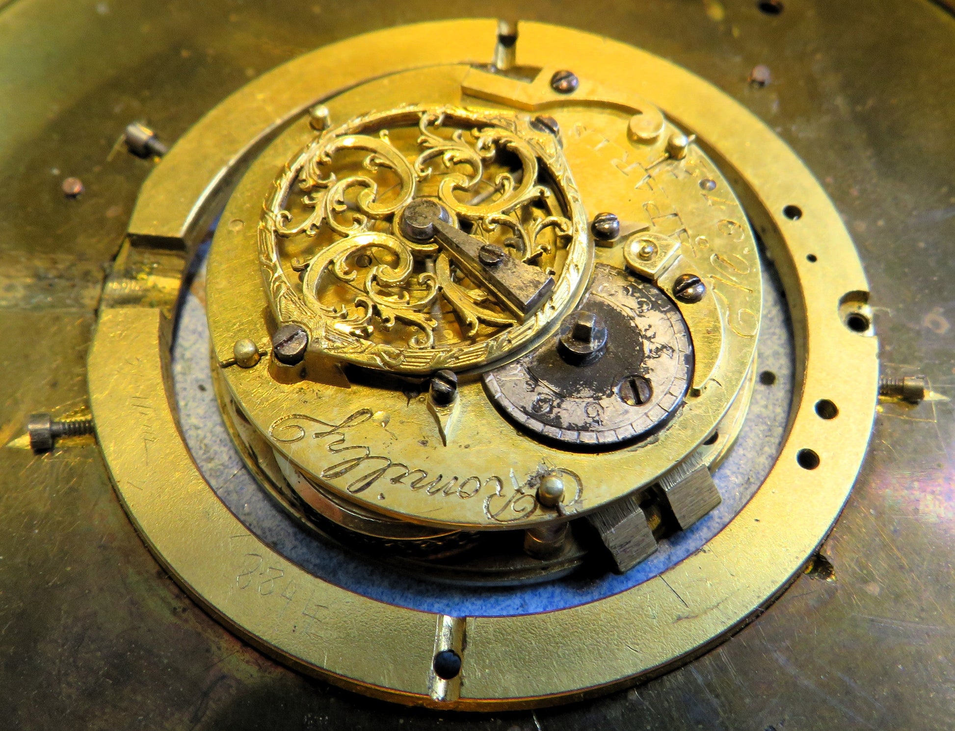 Jean Romilly á Paris Hofuhrmacher Kutscher Kutschen Uhr Spindelhemmung ca. 1760 - Sammler - Uhren