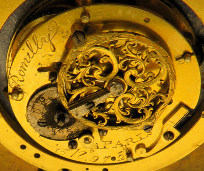 Jean Romilly á Paris Hofuhrmacher Kutscher Kutschen Uhr Spindelhemmung ca. 1760 - Sammler - Uhren