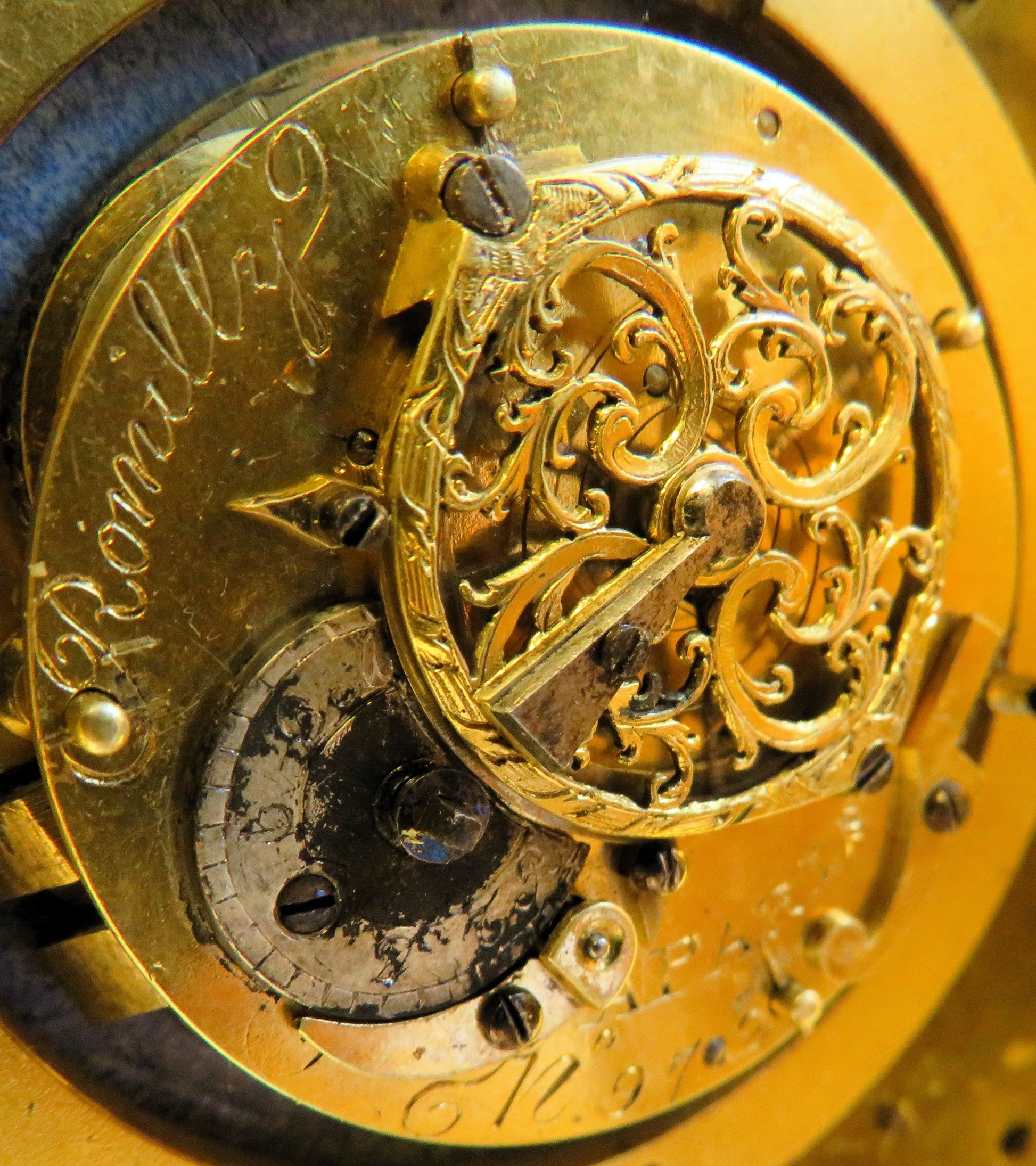 Jean Romilly á Paris Hofuhrmacher Kutscher Kutschen Uhr Spindelhemmung ca. 1760 - Sammler - Uhren