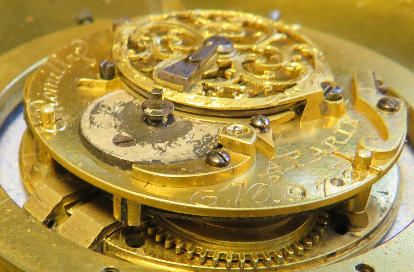 Jean Romilly á Paris Hofuhrmacher Kutscher Kutschen Uhr Spindelhemmung ca. 1760 - Sammler - Uhren