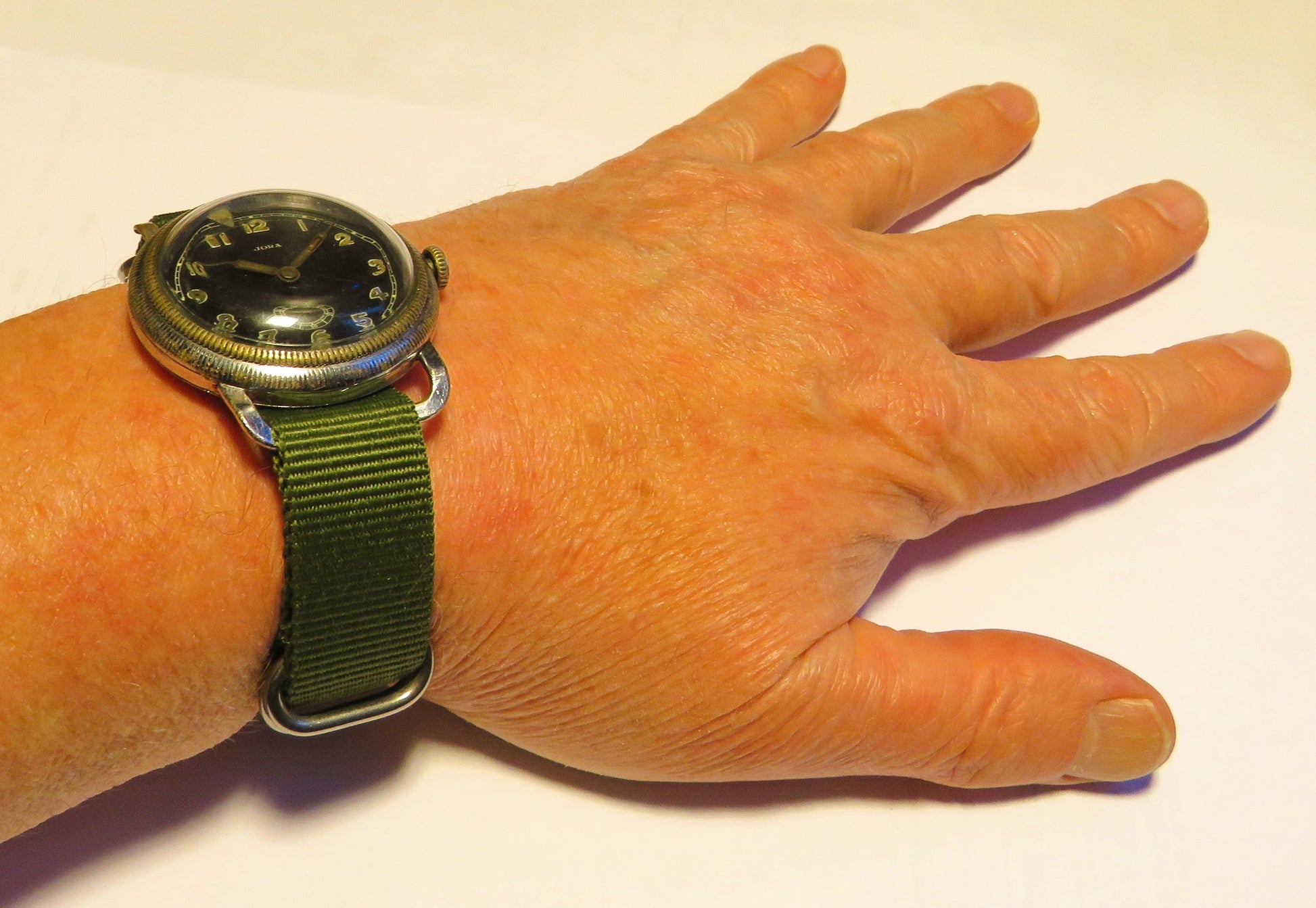 Jora frühe Pfeilindex Fliegeruhr Pilot Watch Reichsluftwaffe 1930 WK2 Natalis - Sammler - Uhren