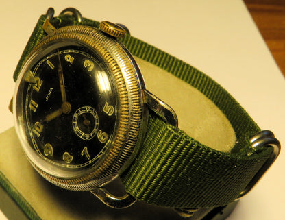 Jora frühe Pfeilindex Fliegeruhr Pilot Watch Reichsluftwaffe 1930 WK2 Natalis - Sammler - Uhren