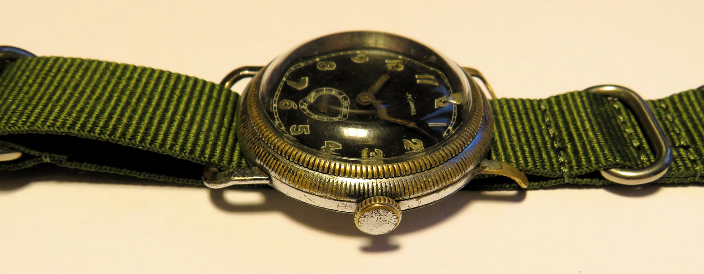 Jora frühe Pfeilindex Fliegeruhr Pilot Watch Reichsluftwaffe 1930 WK2 Natalis - Sammler - Uhren