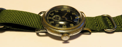Jora frühe Pfeilindex Fliegeruhr Pilot Watch Reichsluftwaffe 1930 WK2 Natalis - Sammler - Uhren